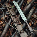 Handmade Carbon Steel Machete: Rosewood Handle, Outdoor Bushcraft Tool
