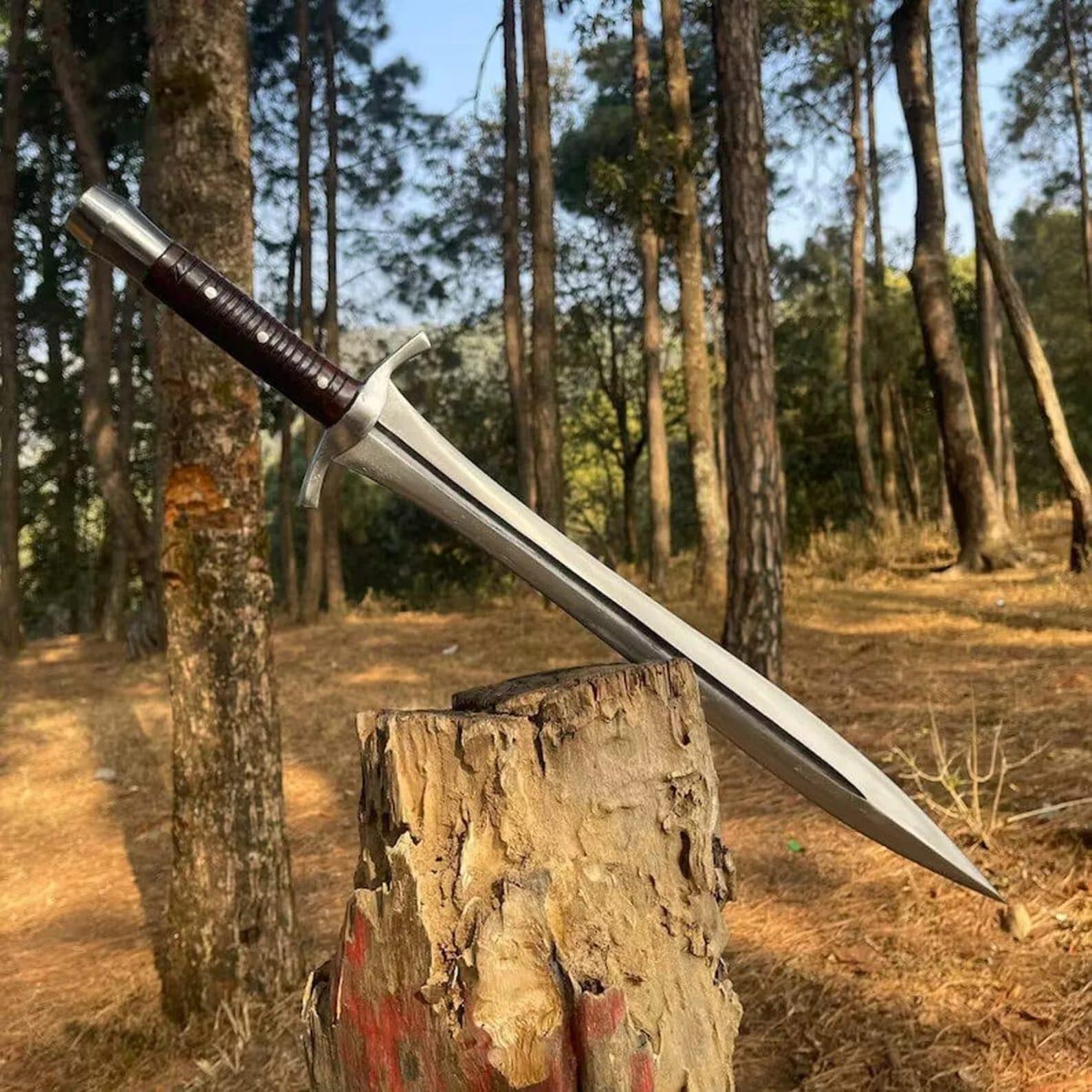 Handmade High Carbon Steel Sword: Decorative Viking Gift