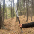 Handmade Viking Spear: High Carbon Steel Blade, Rosewood Handle