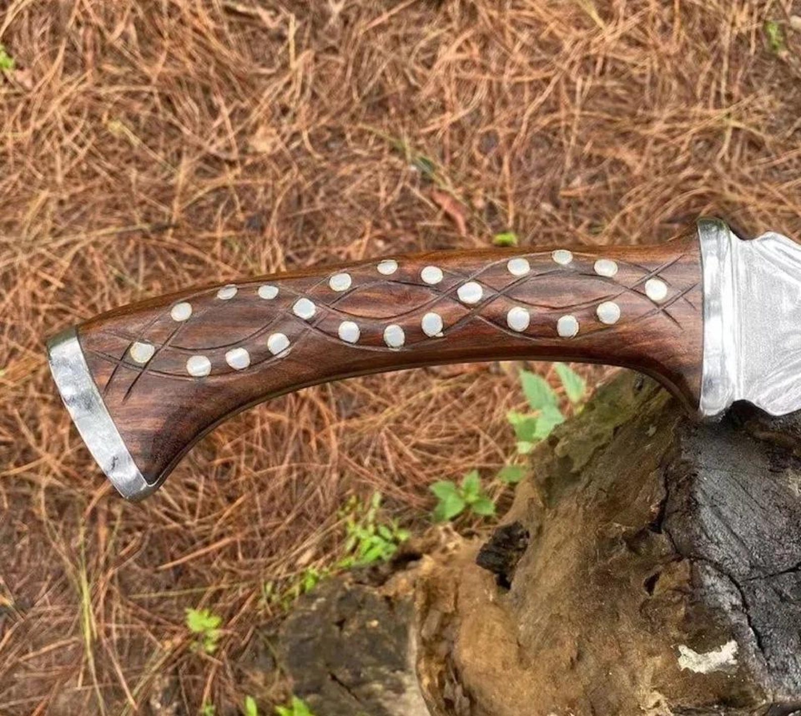 Handmade Khopesh Sword: High Carbon Steel, Rosewood Handle, Historical Replica
