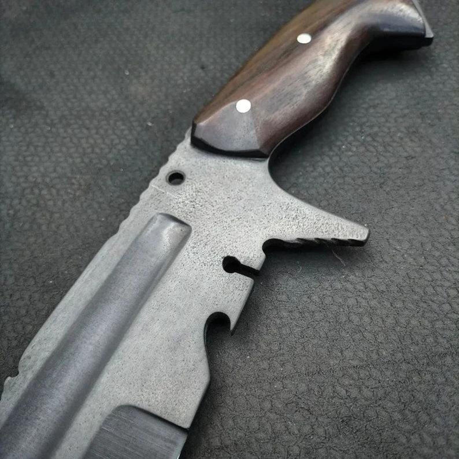 Handmade High Carbon Steel Short Sword: Rosewood Handle, Outdoor Tool