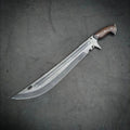 Handmade High Carbon Steel Short Sword: Rosewood Handle, Outdoor Tool