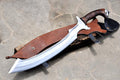 Hand-Forged Egyptian Khopesh: Tempered Carbon Steel, Leather Cover