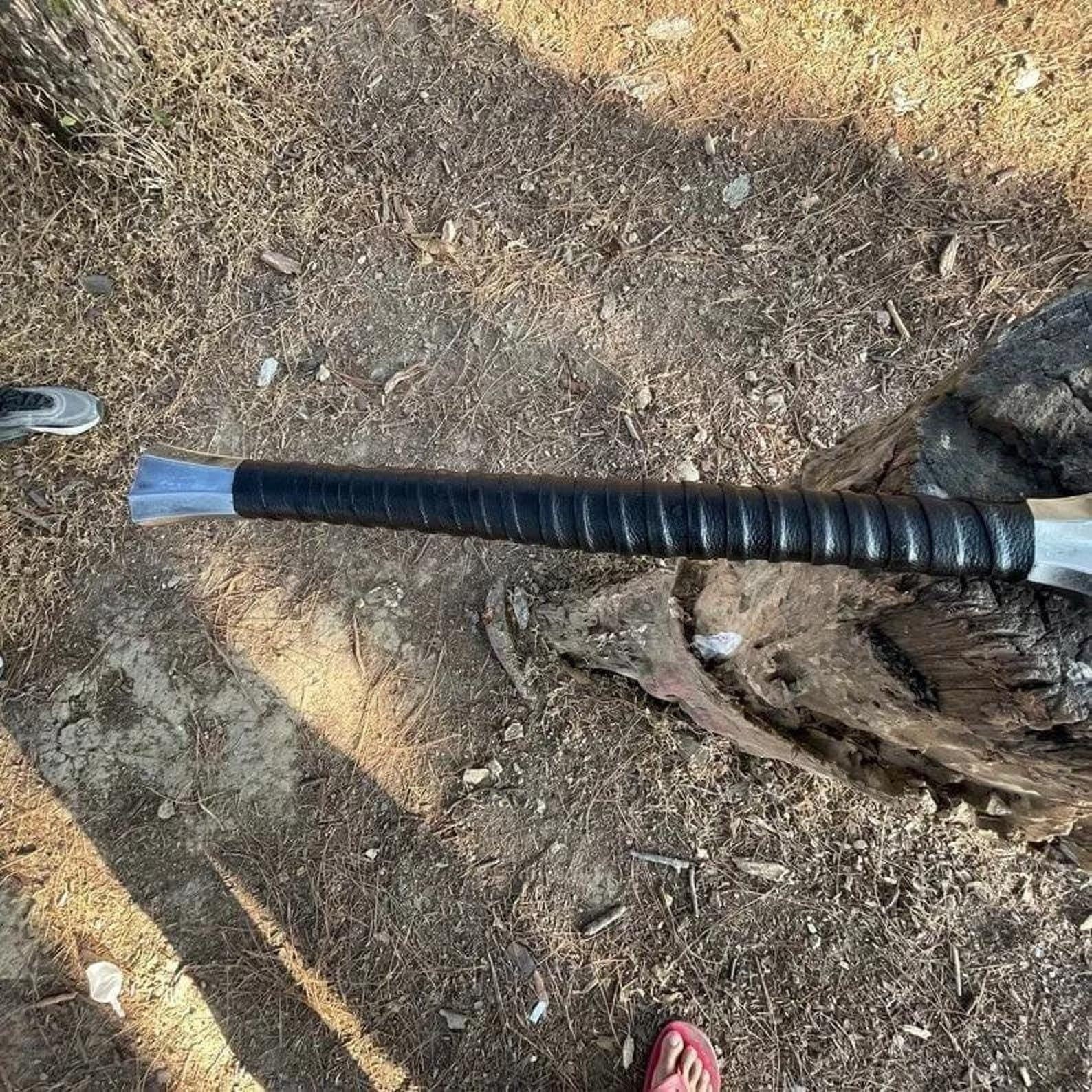 Handmade Viking Spear – High Carbon Steel | 35 Inch Total Length | Christmas Gift for Him