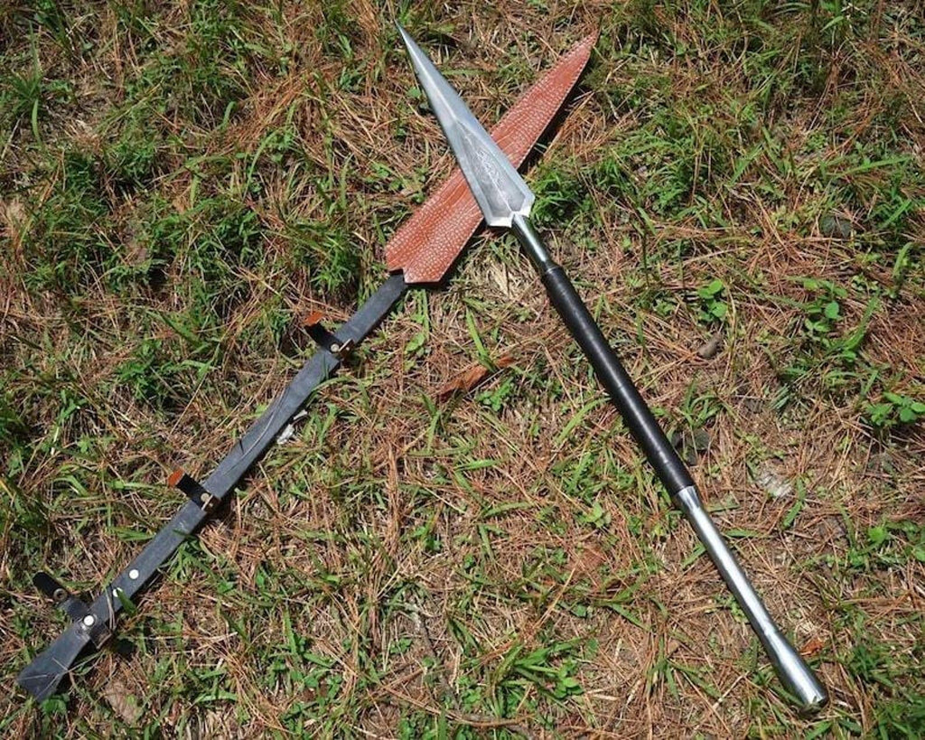 Handmade High Carbon Steel Spear – 32” Total Length Unique Valentine’s Day Gift | Collectible Decor Piece | Handcrafted Art