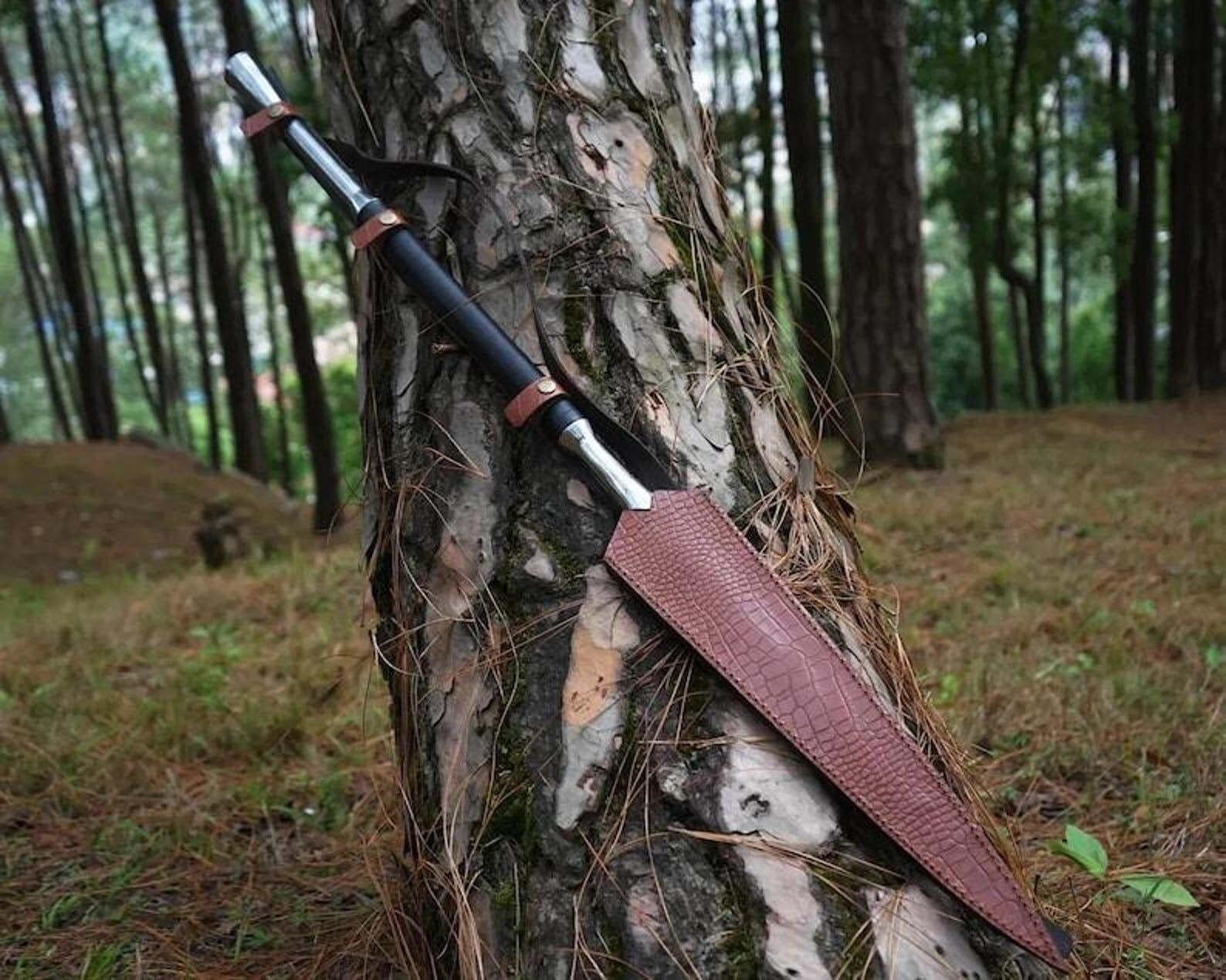 Handmade High Carbon Steel Spear – 32” Total Length Unique Valentine’s Day Gift | Collectible Decor Piece | Handcrafted Art