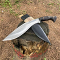 Handmade Kukri Knife – High Carbon Steel, Wood Handle, Leather Sheath – Outdoor Camping Tool