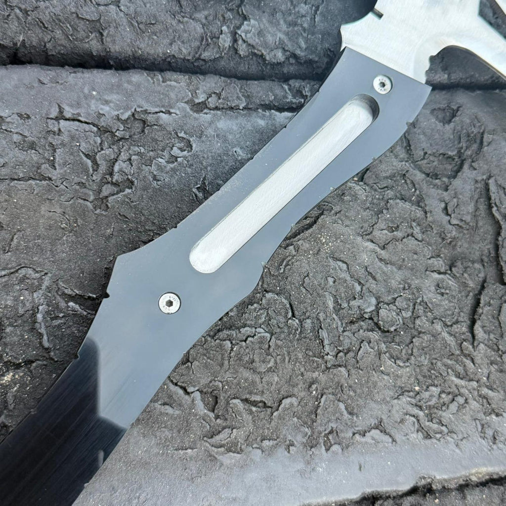 Handmade Tactical Hatchet Axe – High Carbon Steel, Micarta Handle, Leather Sheath Tool